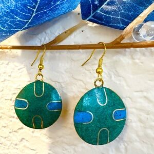 Handmade Multi color Dangle Earrings